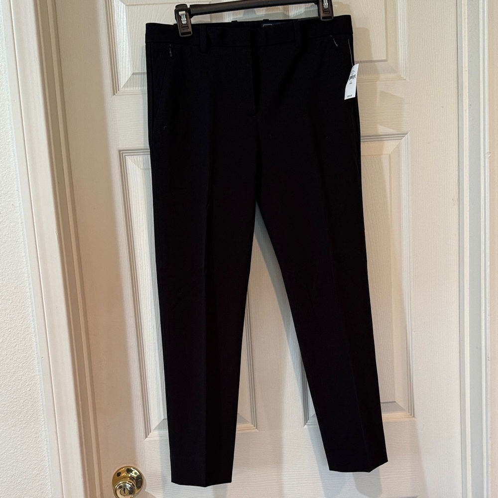Gap women’s bi-stretch slim crop mid rise Black Dress Pants size 6r NWT